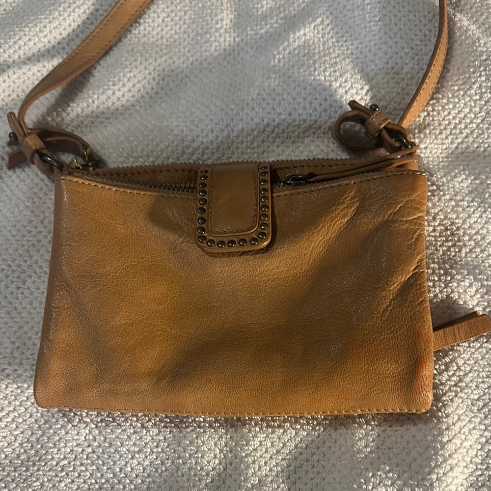 Lucky Brand Tan Crossbody Bag with Timeless Design